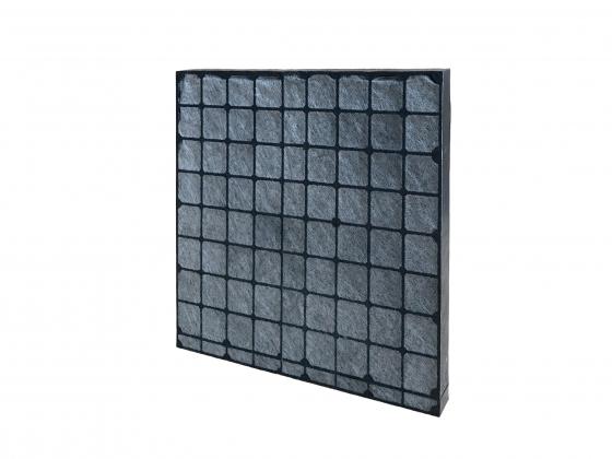 Activated-charcoal filter 200x200x20 mm, filled 