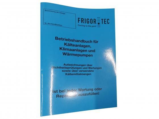 Logbuch/Anlagenprotokoll f. Kälteanlagen 